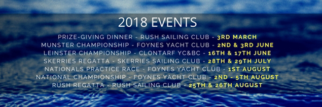 2018 Event calendar email banner
