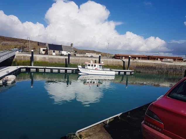 NIC SLOCUMS WHALE WATCHING BOAT AT CAPE CLEAR MARINA