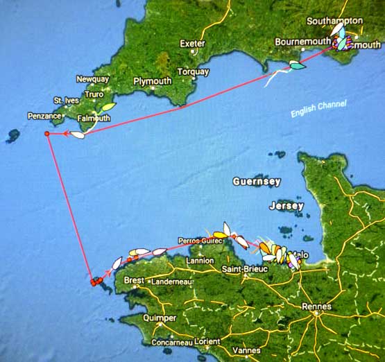 RORC Ouessant race tracker