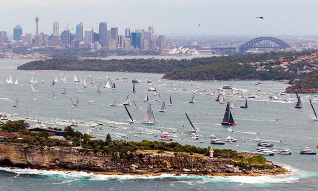 start of the Rolex Sydney-Hobart Race