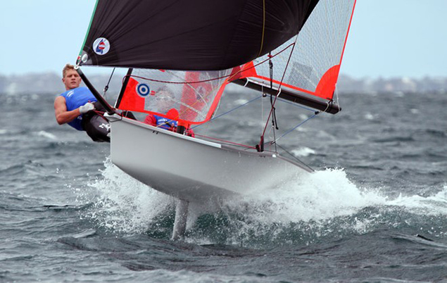 29er in flight. Nicholas O’Leary, organiser for Cork Dinghy Fest 2017, hopes that the presence of 29ers will encourage more young sailors to realize that boats like this aren’t only for the elite