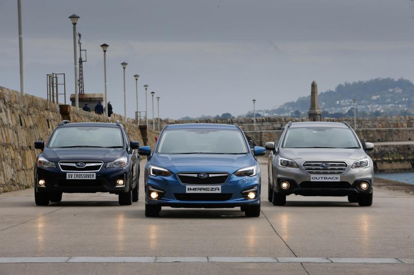 Subaru cars on the pier at Dun Laoghaire