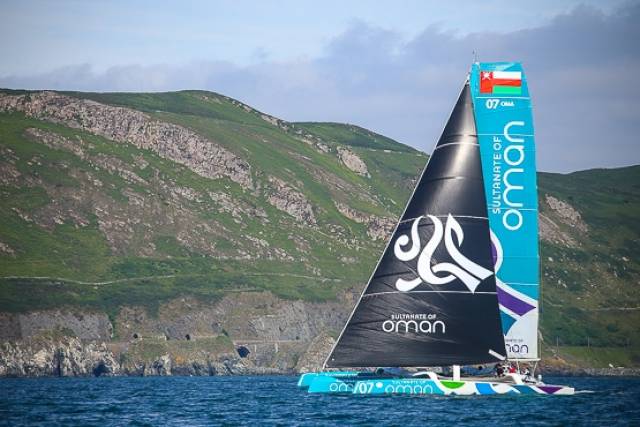 Sidney Gavignet's Musandam-Oman Sail broke its own record time this morning