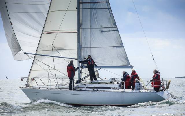 Gwili Two (D.Clarke and P. Maguire) from the Royal St. George Yacht Club was a Sigma 33 DBSC Race Winner