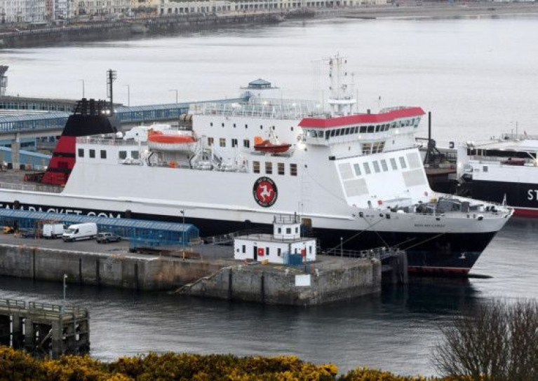 Close up of the IOMSPCo's main ferry AFLOAT adds the ropax Ben-My-Chree which operates the year round Douglas-Heyshem route part of the operators Irish Sea network. Passengers in a survey want a wider choice of onboard facilties for a planned new ferry
