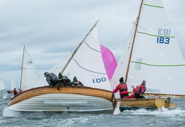 Breezy conditions for Foynes Mermaid Zest, number 100 (Anna Lowes, Bev Lowes and Mary McCormack) and number 183 Wanago, Robert Winters, Paul Winters and Remi Steger