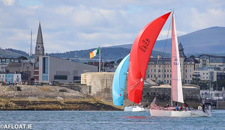 28 boats are entered for ISORA's first offshore of the season that will race separately in Wales and Ireland due to COVID. The biggest is fleet is expected for the start off Dun Laoghaire Harbour (above) on Saturday morning