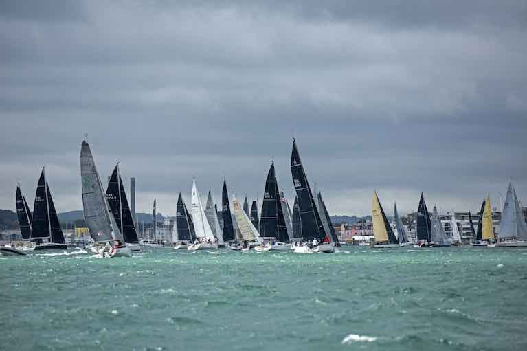 133 boats took part in the Race the Wight organised by the Royal Ocean Racing Club