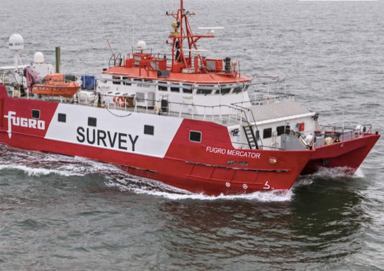 The Fugro Mercator is one of four survey vessels that will work on the Dublin Array project for the next three months