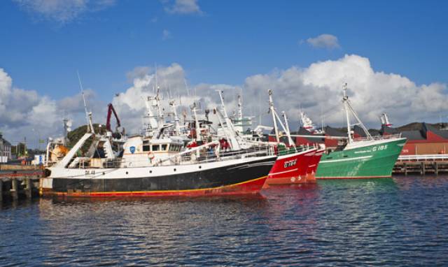Fishing trawlers at Killybegs Fishery Harbour Centre