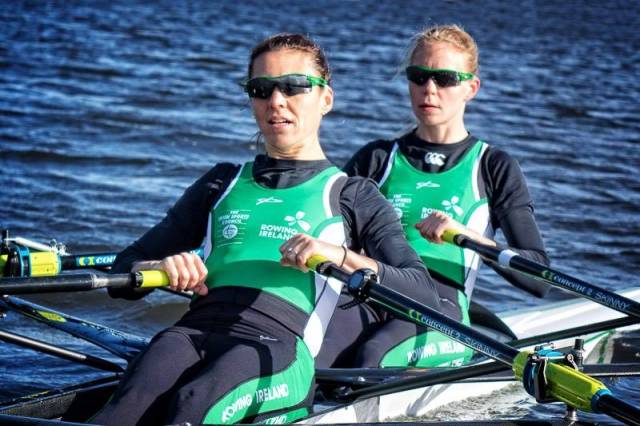 The Ireland lightweight women's double are set to compete on Monday.