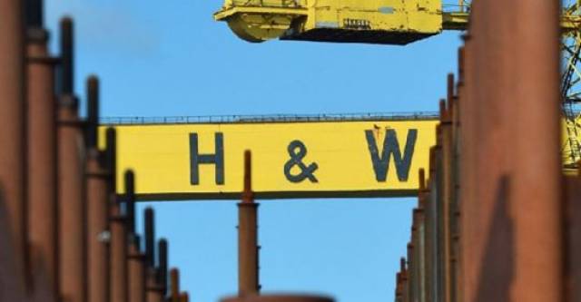 Harland & Wolff workers continue their protest at the Belfast shipyard regarding the future of the company.