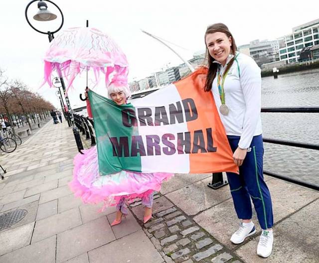 Annalise Murphy at the launch of the 2017 St Patrick's Festival in Dublin