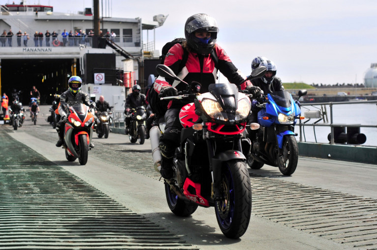 Following cancellation of the IOM Classic TT and MGP, the IOM Steam Packet confirms customers booked to travel from 21st Aug – 4th Sept inclusive will be contacted and offered the chance to transfer their booking to next year’s event or receive a refund. Above AFLOAT adds is the seasonal fastcraft ferry Manannan from where motorbikes in recent years, disembarked at Douglas Harbour.