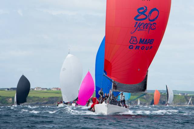 Great racing in great conditions for the second day of the O'Leary Life Sovereign's Cup off Kinsale today