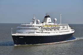 MV Astoria is the first 2018 Cruise Ship arrival into Port of Cork today