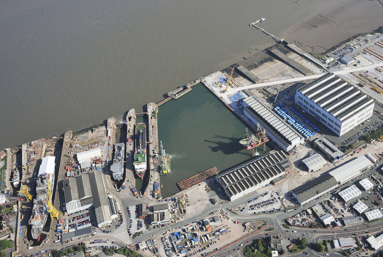The Merseyside shipyard of Cammell Laird is where the facility&#039;s commercial division included Irish Lights aids to navigation tender ILV Granuaile which received a general dry-docking. 