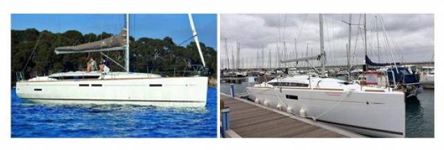 2016 models of Jeanneau's Sun Odyssey 349 (right) and 449 sailing cruisers are on the Irish market from €144,900 and €227,500 respectively through MGM Boats