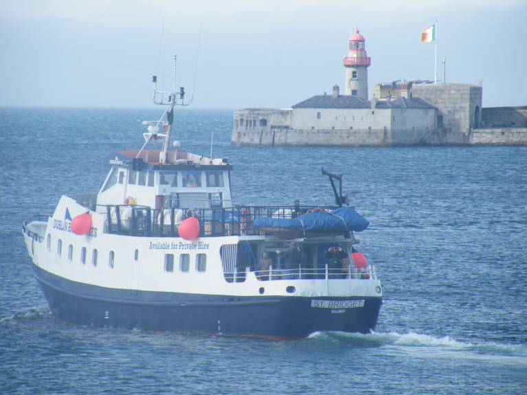 Former Aran Islands Ferry: St. Bridget of Dublin Bay Cruises sets off from Dun Laoghaire Harbour on services also based out of Dublin Port and Howth Harbour. In addition to cruises around Dalkey Island  but based only out of Dun Laoghaire.