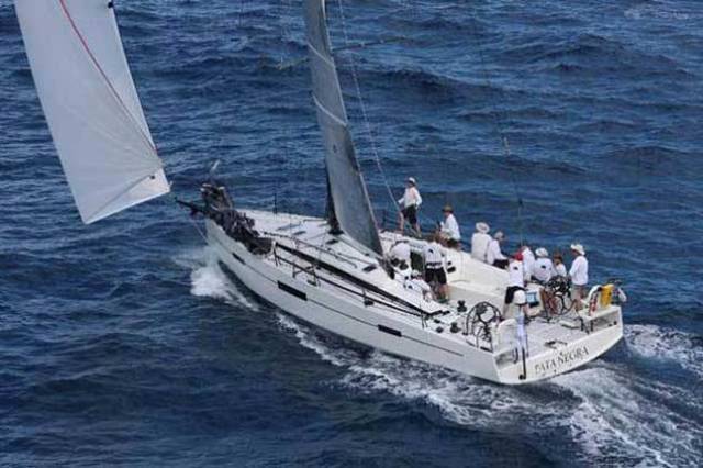 Pata Negra, a Marc Lombard-designed IRC 46. This interesting boat has been chartered by Howth’s Michael Wright for the RORC Caribbean 600 in two weeks’ time