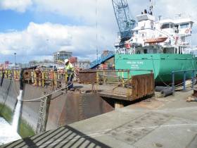 Afloat paid a visit on the historic occasion of the last ever ship, Arklow Fame to use Dublin Graving Docks. The decision to close the largest dry-dock facility in the state has been described as &#039;lamentable&#039; by the Maritime Institute of Ireland