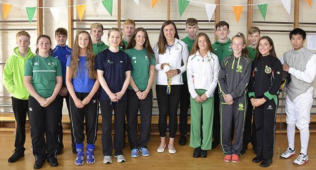 Olympic silver medalist sailor Annalise Murphy was honoured with a whole school assembly at her former secondary school, The High School in Rathgar, to salute her achievement in Rio a month ago