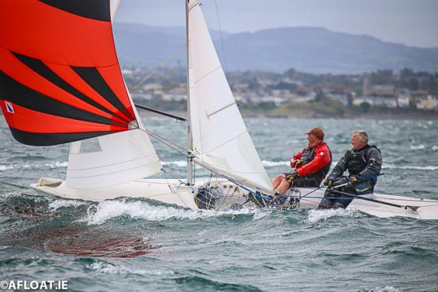 Keith Poole's Flying Fifteen 'The Gruffalo' from the National Yacht Club was the winner of tonight's DBSC race