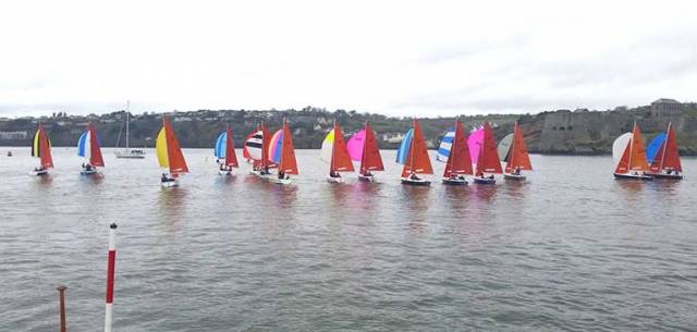 Racing was extremely challenging for all sailors on the water at Kinsale