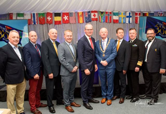 Cork 300 celebrations are led by Tanaiste Simon Coveney (pictured centre) at last night's launch at the RCYC. Scroll down for launch photos
