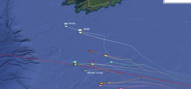 Fogerty's Sunfast 3600 BAM made a significant play yesterday by heading North to the Irish coast