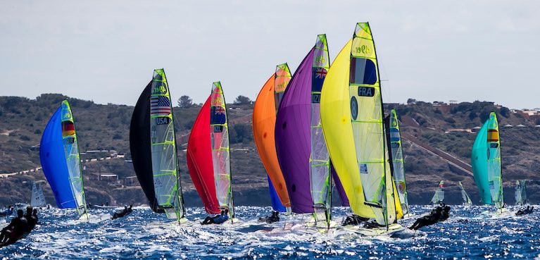 49ers in the Bay of Palma - the hope is that racing will decide the final Olympic berths in the 49er class as the Palma Qualification regatta is postponed until after Tokyo