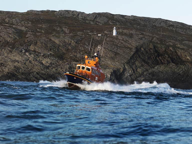 RNLI all-weather Achill lifeboat in Co Mayo