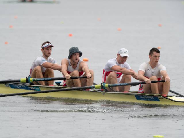 The Skibbereen four at the New Zealand Championships