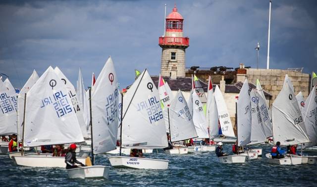 Juniors compete in DBSC's popular Sepetmber Series in Dun Laoghaire Harbour