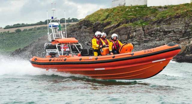 The RNLI Lifeboat at Crosshaven in County Cork