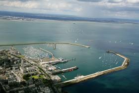 Dun Laoghaire Harbour, Ireland&#039;s biggest sailing centre, where a new cruise ship terminal will be built limited to 250 metres in length