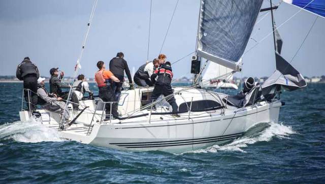 Colin Byrne skippered XP33 Bon Exemple from the Royal Irish Yacht Club to victory in today's DBSC Class One IRC race. Full results below