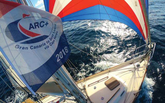 Tradewind sailing of the Atlantic Rally for Cruisers (ARC) 2018