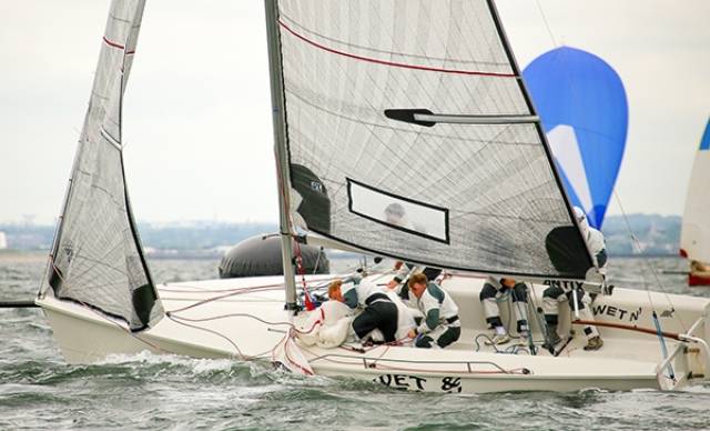 Antix sailed by Anthony O'Leary scored 6, 1 and 2 in the 17–boat 1720 Euro championships on Dublin Bay today. Slideshow below.