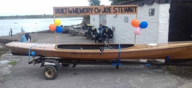  Mr McCaul will raise funds for the Galway Hospice as a tribute to Mr Stewart in a row of the Shannon