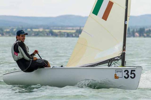 Baltimore Sailing Club's Fionn Lyden racing to youth bronze success in the Finn Dinghy. Currently, the men’s Olympic heavyweight event (Finn), is the only event not populated by both genders and as such will be under pressure for its Olympic berth