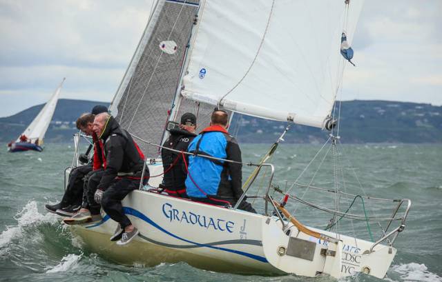 The J80 sportsboat Graduate (Dominic O'Keeffe and PJ Barron). A number of J80s will race in DBSC's growing mixed sportsboat class this season.