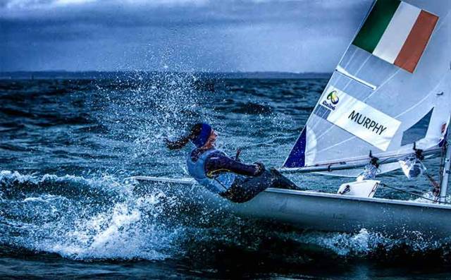 Annalise has played an ambassador role for sailing since her win. Here she is back sailing on Dublin Bay after her medal win