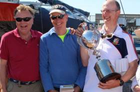 David Williams, Neil Hegarty and Peter Bowring are the new Irish Dragon Champions