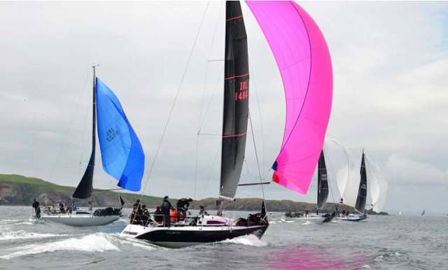 Class Two yachts competing in the Provident Lambay Races