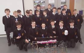 Some of the 200 pupils participating in workshops and activities for Engineers Week 2017 at Waterways Ireland HQ in Enniskillen