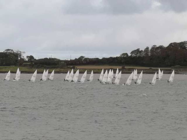 Laser racing at the Ballyholme Yacht Club Icebreaker Series Race Two