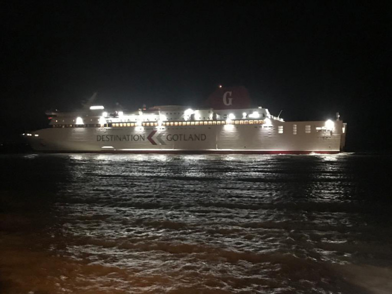 The fast ropax vessel Visby operated the first &#039;inbound&#039; sailing of DFDS new route from Dunkirk in northern France which arrived in Rosslare Europort last night at around 2200hrs. Visby was &#039;fully booked&#039; with vital direct freight conveniently bypassing a post Brexit UK. In addition avoiding related UK/EU customs checks and potential traffic congestion.  