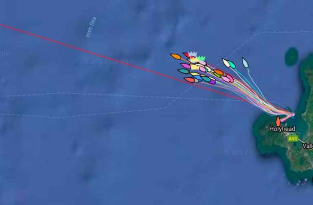 Two-Hander 'Bam' From Howth Yacht Club Takes Early Lead in ISORA Holyhead–Dun Laoghaire Race (Tracker HERE!)