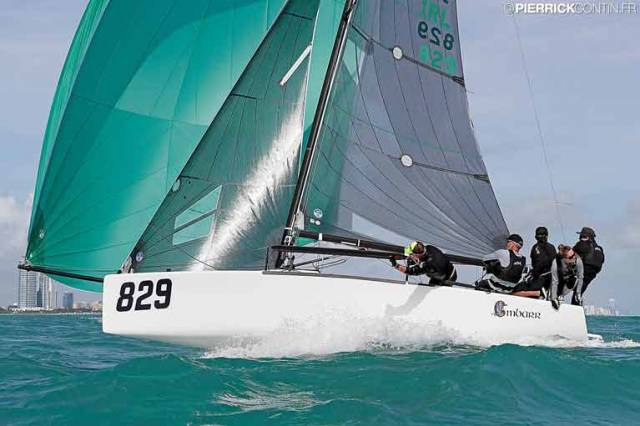 The World Championship winning Melges 24 team that included Prof O'Connell. 